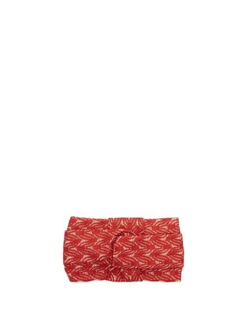 Matchesfashion.com Missoni - Knotted Lam Headband - Womens - Red