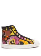 Loewe - Pansy-print Cotton-canvas High-top Trainers - Mens - Multi