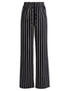 Raey Striped Wide-leg Satin Trousers