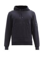 Matchesfashion.com C.p. Company - Goggle-lens Hooded Cotton-jersey Sweatshirt - Mens - Dark Navy