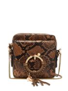 Matchesfashion.com See By Chlo - Joan Square Python-effect Leather Cross-body Bag - Womens - Python