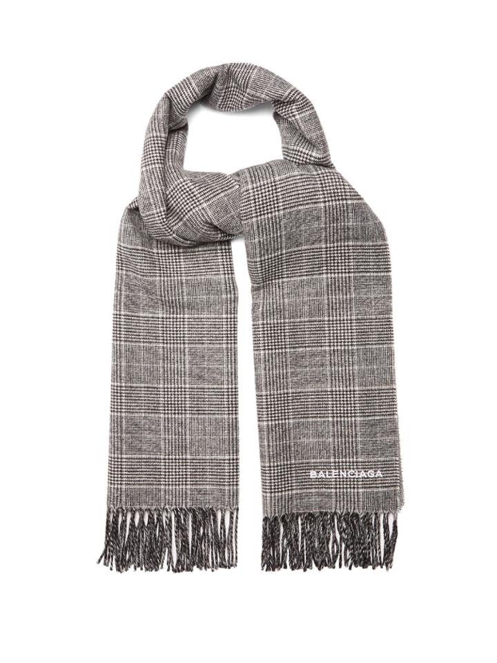 Balenciaga Prince Of Wales-checked Scarf