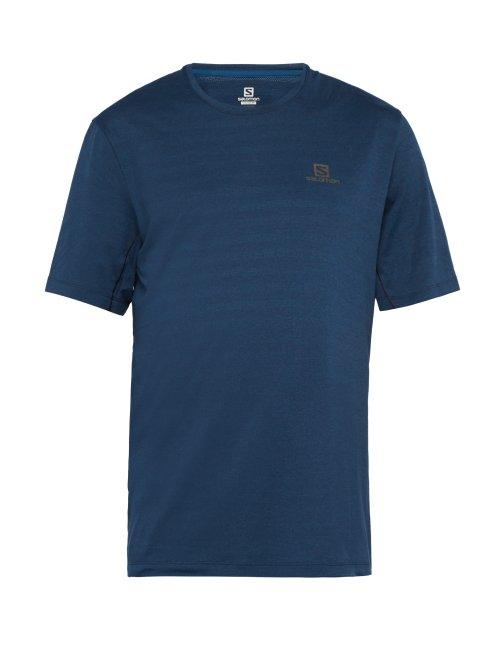 Matchesfashion.com Salomon - Xa Crew Neck Jersey T Shirt - Mens - Blue