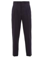 Matchesfashion.com The Gigi - Tonga Tapered Virgin-wool Trousers - Mens - Navy