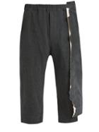 Matchesfashion.com By Walid - Spliced Detail Linen Trousers - Mens - Grey