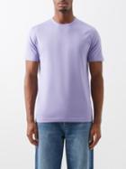 Sunspel - Supima Cotton-jersey T-shirt - Mens - Purple