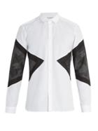 Matchesfashion.com Neil Barrett - Camouflage Cotton Shirt - Mens - White