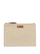 Matchesfashion.com Mtier London - Flat Small Coated Canvas Pouch - Womens - Cream