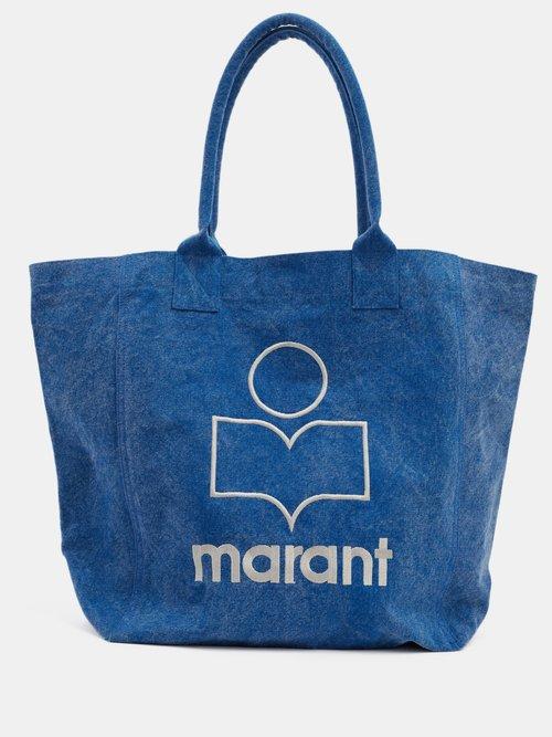 Isabel Marant - Yenky Logo-embroidered Denim Tote Bag - Womens - Denim