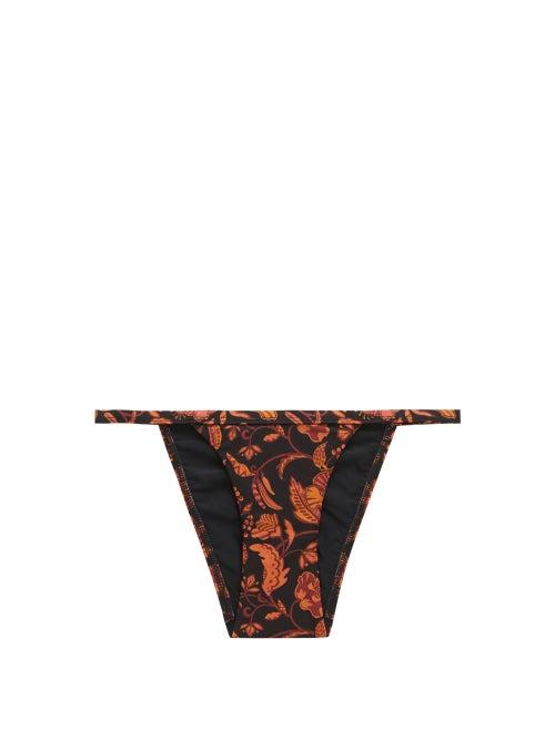 Matchesfashion.com Matteau - The Petite Floral-print Bikini Briefs - Womens - Pink Print