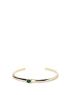 Matchesfashion.com Lizzie Mandler - Knife Edge Emerald & 18kt Gold Bracelet - Womens - Green Gold
