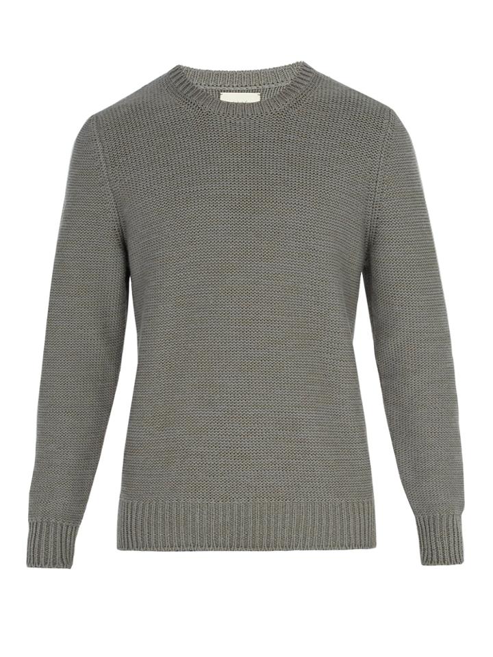 Arjé The Patmos Cotton And Wool-blend Sweater