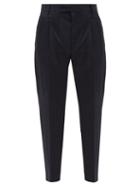 Matchesfashion.com Paul Smith - Pinstriped Wool-blend Slim-leg Trousers - Mens - Navy