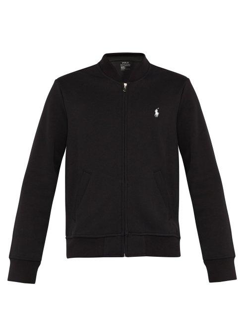 Matchesfashion.com Polo Ralph Lauren - Logo Embroidered Zip Through Track Jacket - Mens - Black