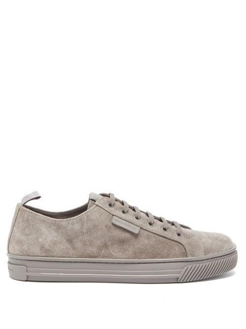 Gianvito Rossi - 360 Suede Trainers - Mens - Grey