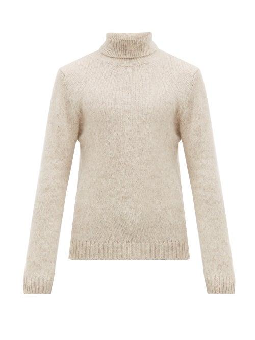 Matchesfashion.com Salle Prive - Leo Alpaca Blend Roll Neck Sweater - Mens - Beige