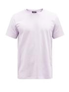 A.p.c. - Logo-print Jersey T-shirt - Mens - Purple