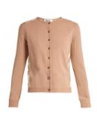 Valentino Lace-panel Wool And Cashmere-blend Cardigan