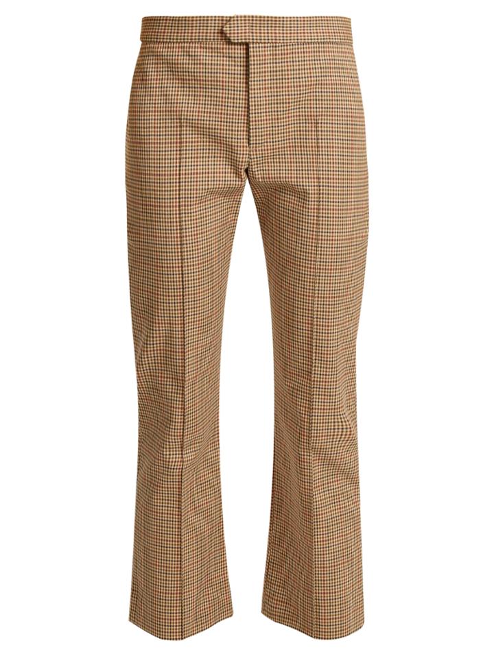 Isabel Marant Étoile Nerys Mini Check Stretch-cotton Trousers