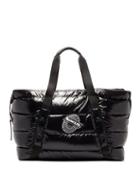 Matchesfashion.com Moncler - Logo Patch Quilted Down Holdall - Mens - Black