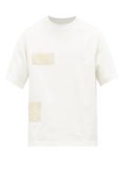Matchesfashion.com Jil Sander - Knitted-patch Cotton-jersey T-shirt - Mens - Cream