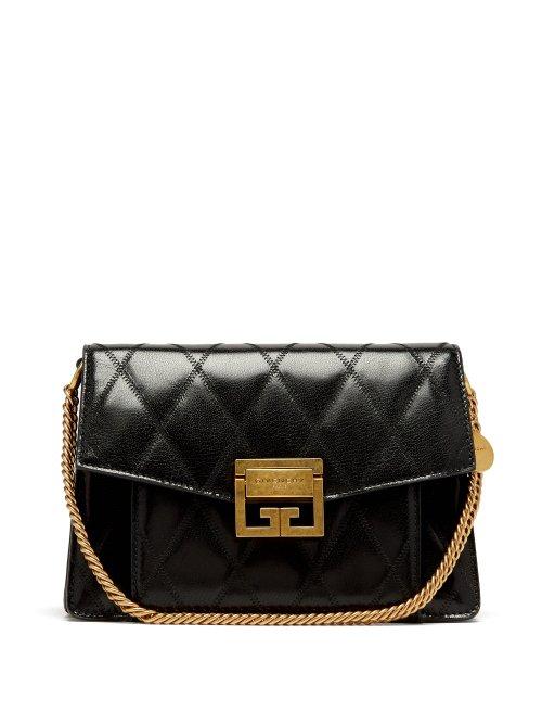 Matchesfashion.com Givenchy - Gv3 Small Quilted Leather Cross Body Bag - Womens - Black