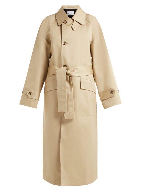 Matchesfashion.com Raey - Split Back Cotton Trench Coat - Womens - Beige