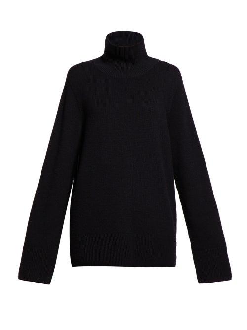 Matchesfashion.com The Row - Vaya Roll Neck Sweater - Womens - Navy