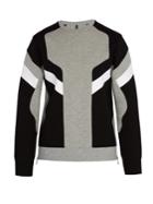 Neil Barrett Panelled Crew Neck Sweatshirt