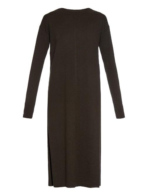 Helmut Lang Split-hem Cashmere-knit Dress