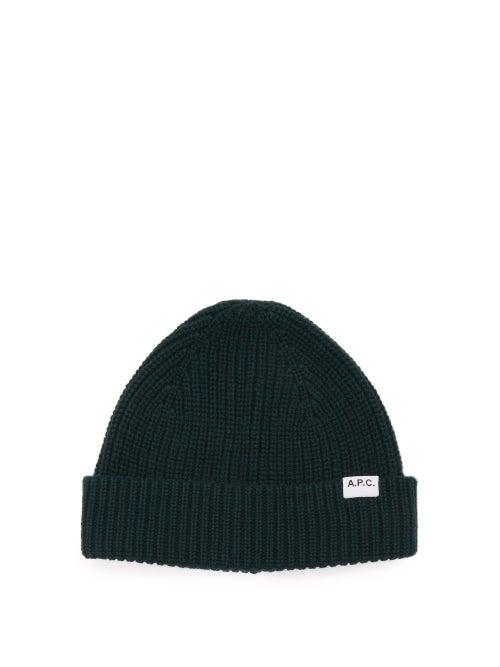 Matchesfashion.com A.p.c. - Samuel Ribbed Merino Wool-blend Beanie - Mens - Dark Green