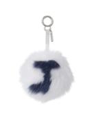 Fendi J-letter Pompom Fox-fur Bag Charm
