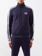 Valentino - V-logo Knitted Track Top - Mens - Blue