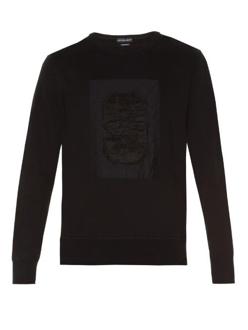 Alexander Mcqueen No.9 Appliqu Crew-neck Sweatshirt