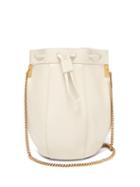 Matchesfashion.com Saint Laurent - Talitha Smooth Leather Bucket Bag - Womens - White