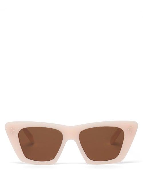 Ladies Accessories Celine Eyewear - Cat-eye Acetate Sunglasses - Womens - Pink