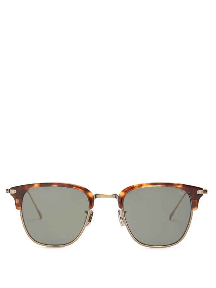 Eyevan 736 Half-frame Titanium Sunglasses
