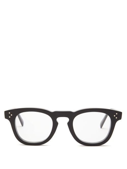 Matchesfashion.com Celine Eyewear - Round Frame Acetate Glasses - Womens - Black