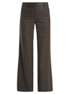 Nili Lotan Irene Wide-leg Wool-crepe Trousers