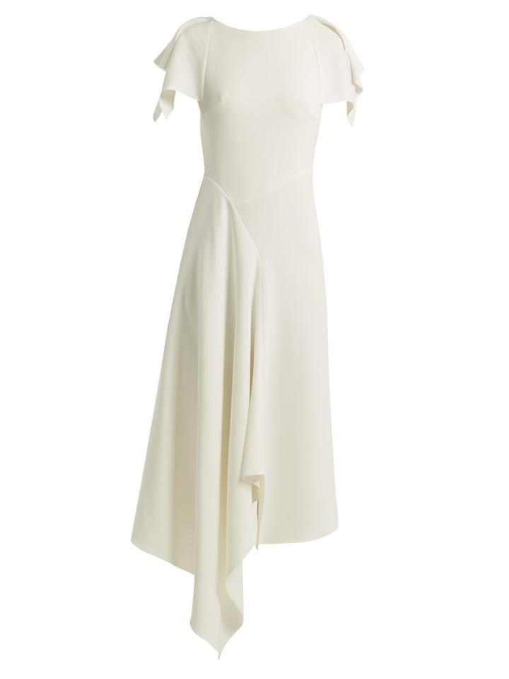 Roland Mouret Warren Draped Crepe Dress