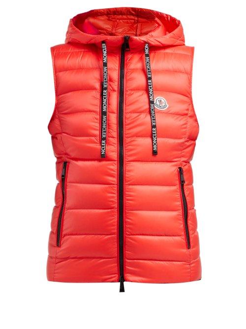 Matchesfashion.com Moncler - Sucrette Quilted Nylon Gilet - Womens - Red