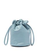Matchesfashion.com Mansur Gavriel - Drawstring Pouch Leather Bag - Womens - Light Blue