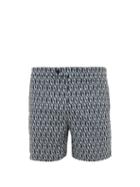 Matchesfashion.com Odyssee - Eluard Geometric Print Swim Shorts - Mens - Navy Multi