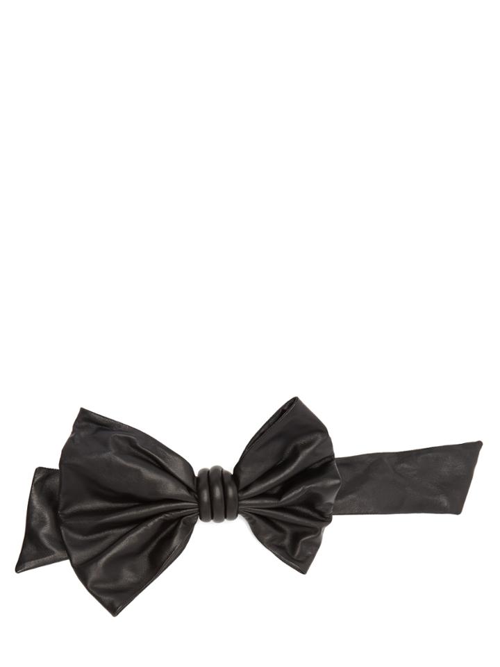 Maison Margiela Bow-embellished Leather Belt