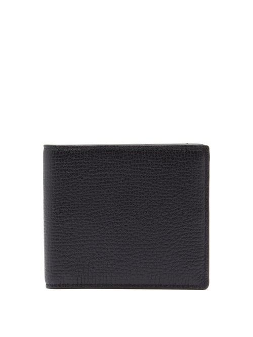 Matchesfashion.com Smythson - Grained-leather Bi-fold Wallet - Mens - Dark Green