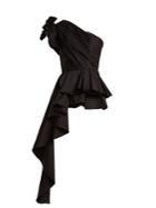 Johanna Ortiz Agave One-shoulder Asymmetric Cotton Top