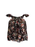 Isabel Marant Piety Silk-blend Floral Fil Coup Top