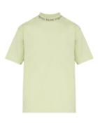 Matchesfashion.com Acne Studios - Navid Logo High Crew Neck T Shirt - Mens - Light Green