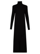 Matchesfashion.com Raey - Roll Neck Cashmere Dress - Womens - Black