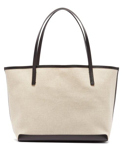 Matchesfashion.com The Row - Park Canvas Tote - Womens - Black Multi
